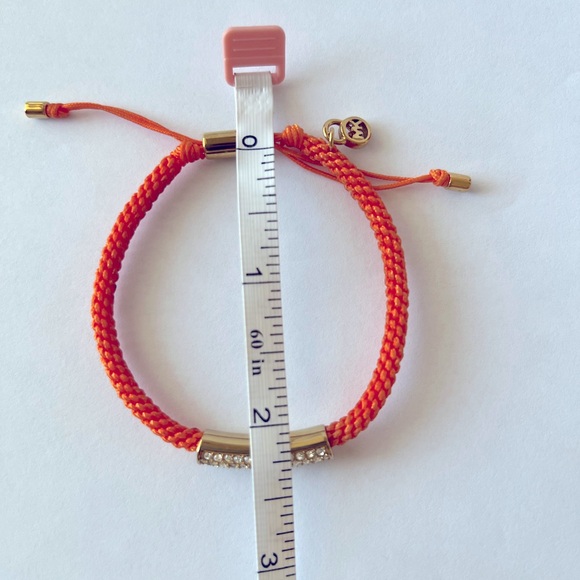 🧡 Michael Kors Macrame Friendship Gold Tone Bracelet - Picture 12 of 13